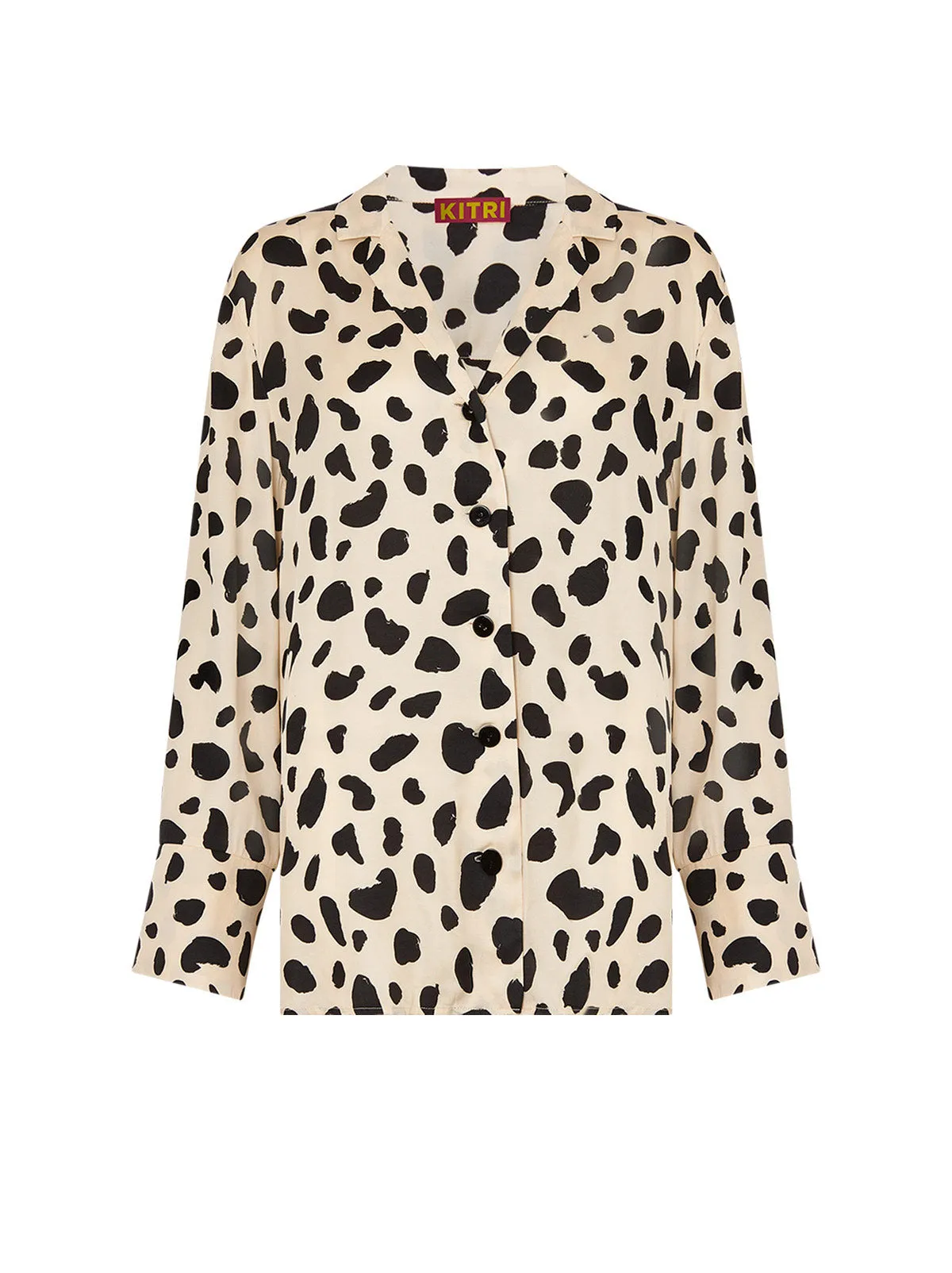 Cady Animal Spot Satin Shirt sold by KITRI Studio product image thumbnail 4