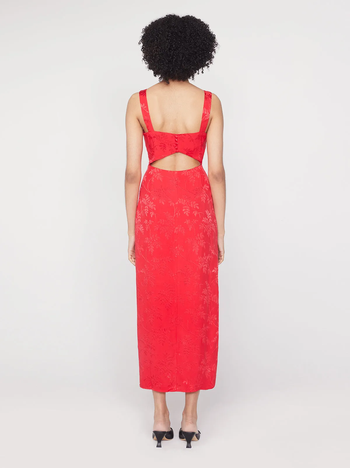 Aretha Watermelon Floral Jacquard Dress sold by KITRI Studio product image thumbnail 2