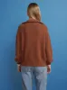 Lorna Chocolate Brown Half-Zip Sweater sold by KITRI Studio
