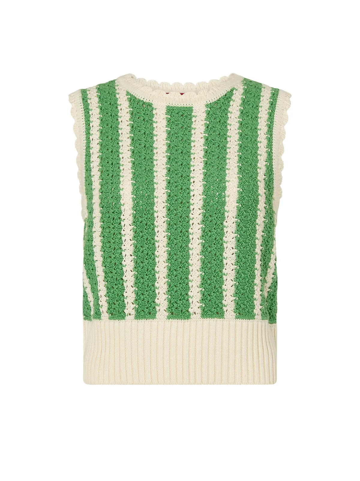Marley Green Stripe Knit Top sold by KITRI Studio product image thumbnail 5