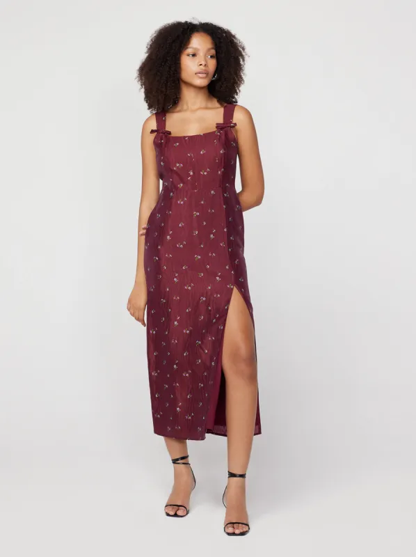 Rosalind Ditsy Floral Midi Dress sold by KITRI Studio