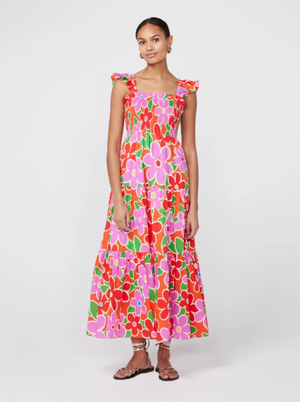 Aisha Floral Print Maxi Dress sold by KITRI Studio