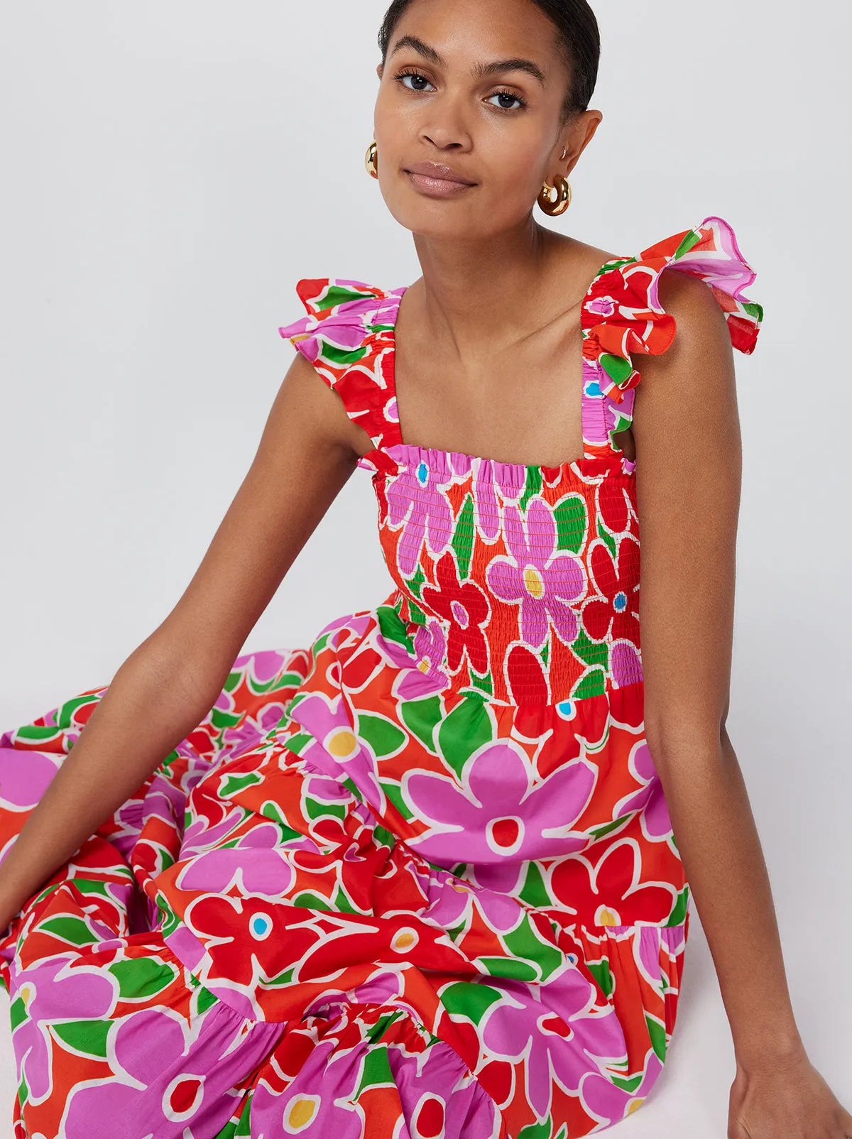 Aisha Floral Print Maxi Dress sold by KITRI Studio product image thumbnail 3