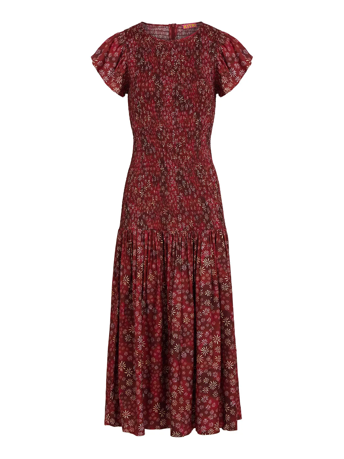 Jemima Red Constellation Print Maxi Dress sold by KITRI Studio product image thumbnail 5