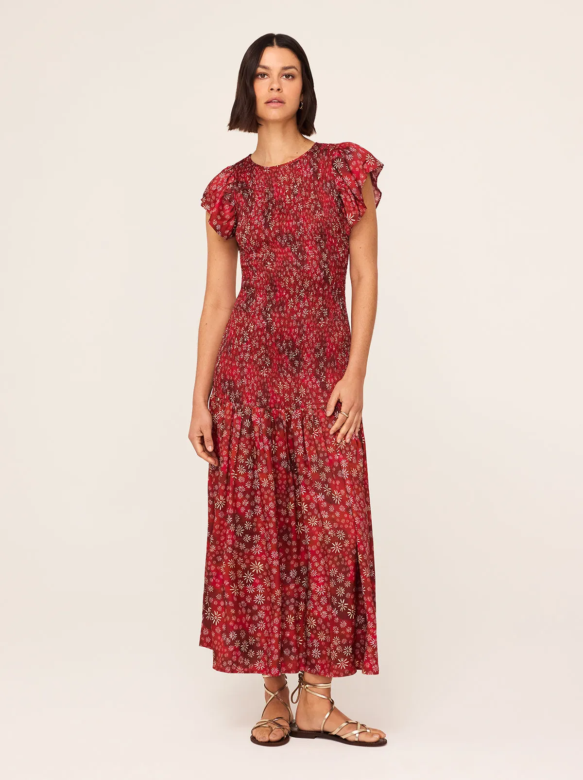Jemima Red Constellation Print Maxi Dress sold by KITRI Studio product image thumbnail 2