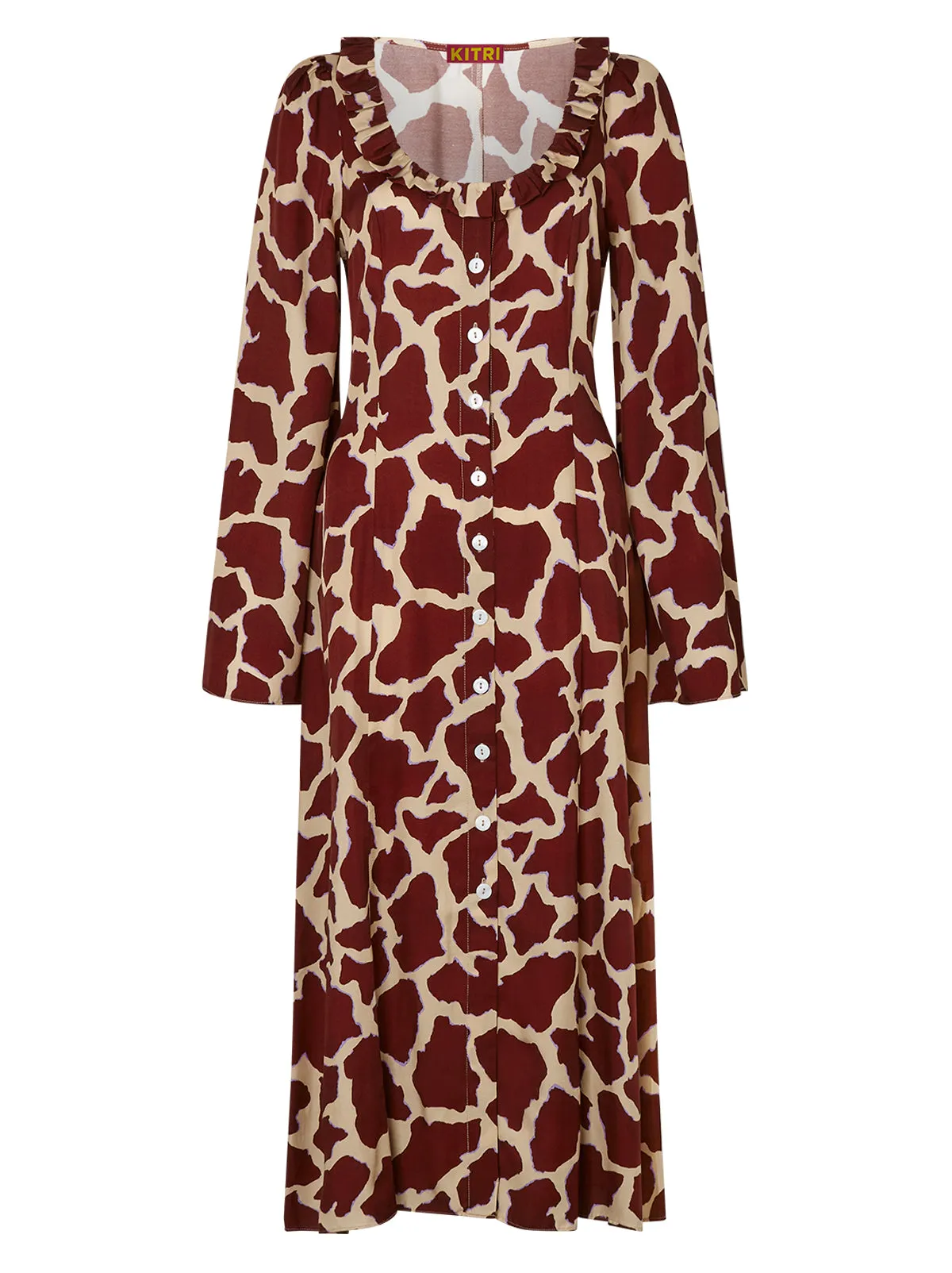 Flora Giraffe Print Midi Dress sold by KITRI Studio product image thumbnail 4