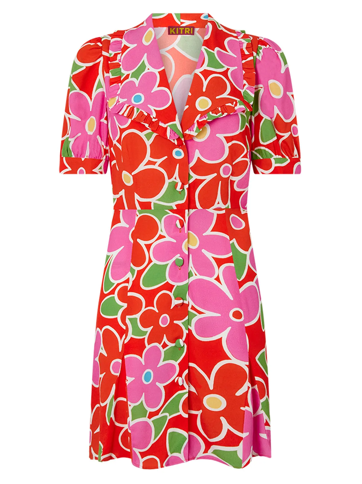 Marta Floral Print Mini Dress sold by KITRI Studio product image thumbnail 4