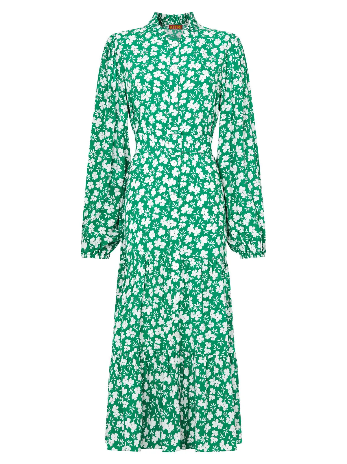 Lori Green Floral Shirt Dress sold by KITRI Studio product image thumbnail 5