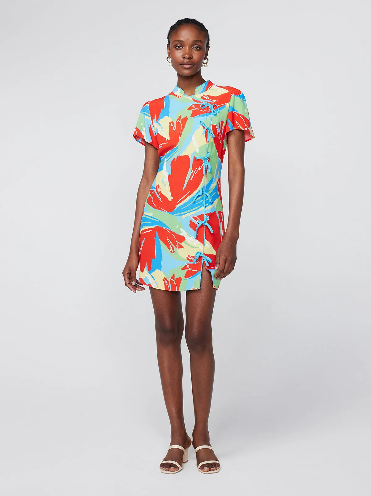 Harlow Abstract Print Mini Dress sold by KITRI Studio product image thumbnail 3