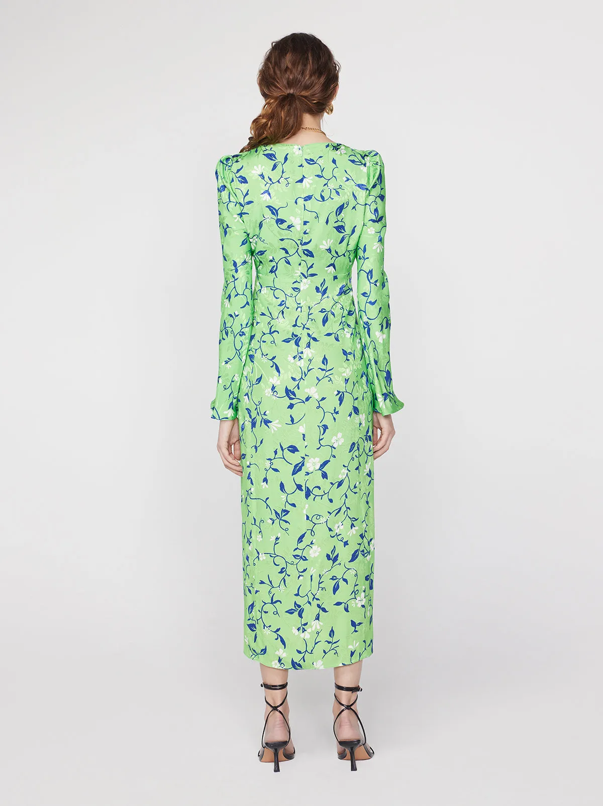 Rhonda Green Vine Print Dress sold by KITRI Studio product image thumbnail 4