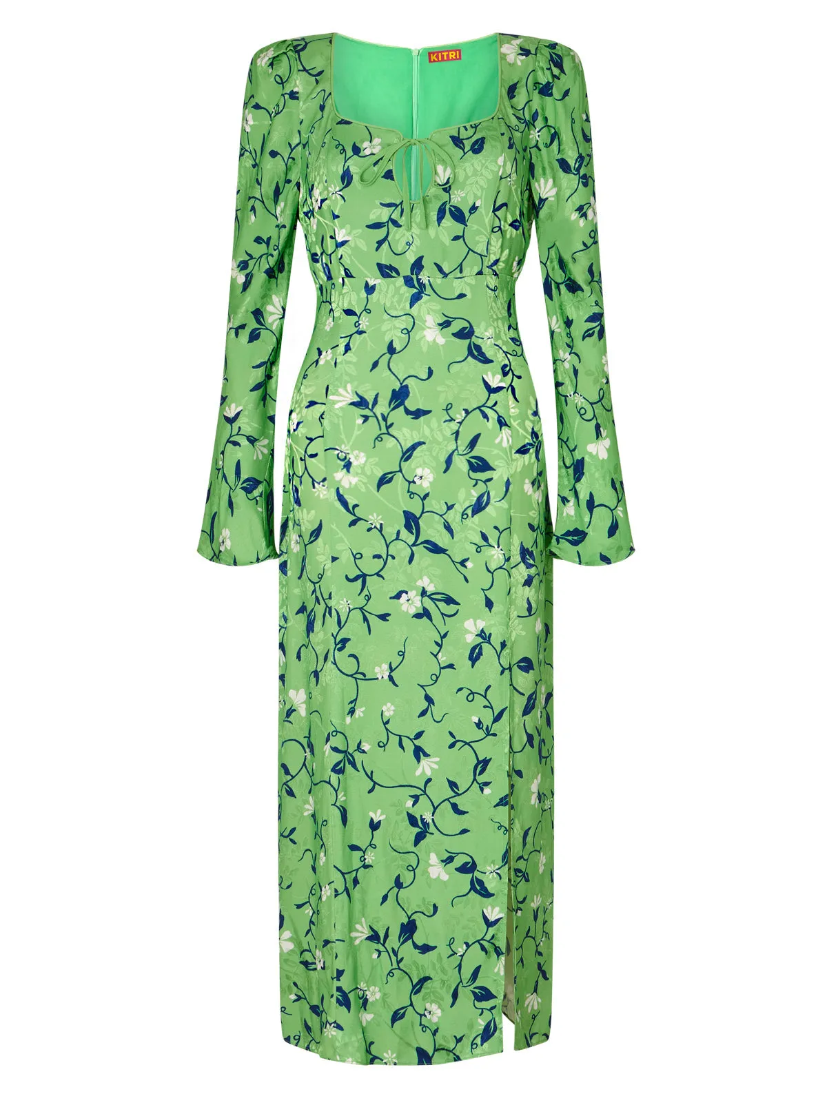 Rhonda Green Vine Print Dress sold by KITRI Studio product image thumbnail 5