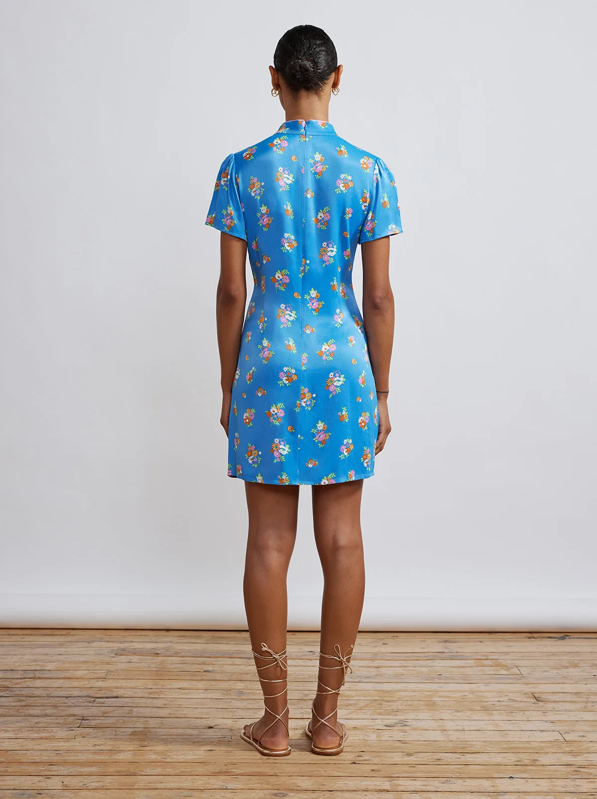 Harlow Blue Daisy Mini Dress sold by KITRI Studio product image thumbnail 2