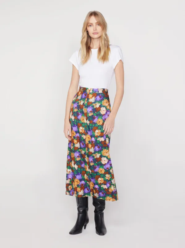 Laurel Iris Impressionist Floral Skirt sold by KITRI Studio