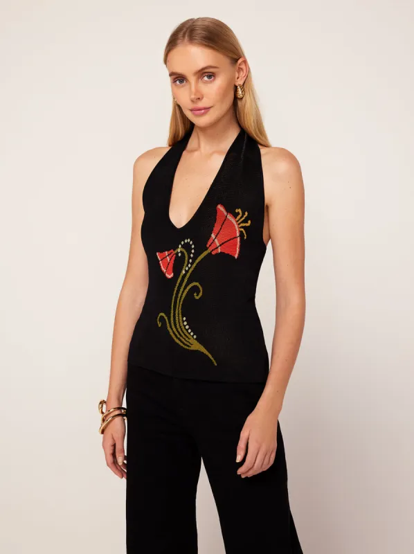 Janie Intarsia Knit Top sold by KITRI Studio