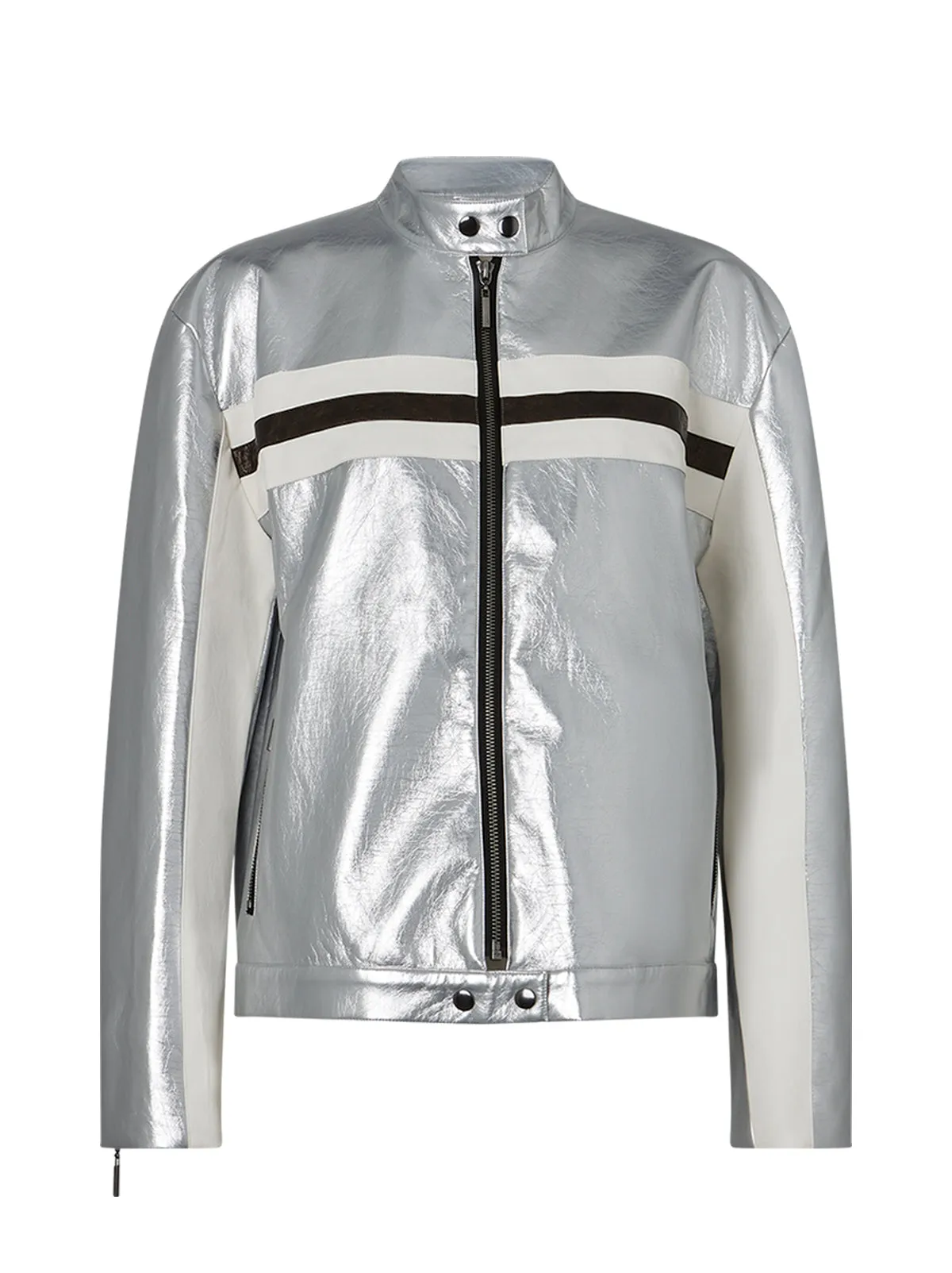 Ada Silver Vinyl Jacket sold by KITRI Studio product image thumbnail 5
