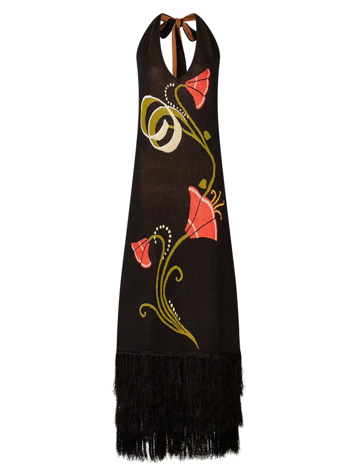 Georgia Intarsia Knit Halter Dress sold by KITRI Studio product image thumbnail 5