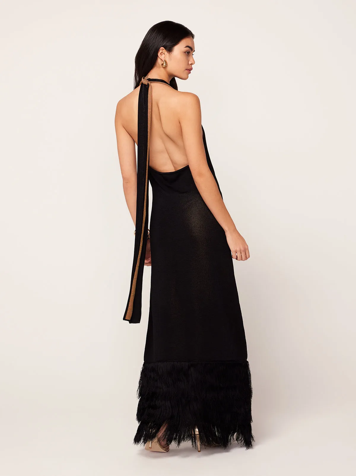 Georgia Intarsia Knit Halter Dress sold by KITRI Studio product image thumbnail 4