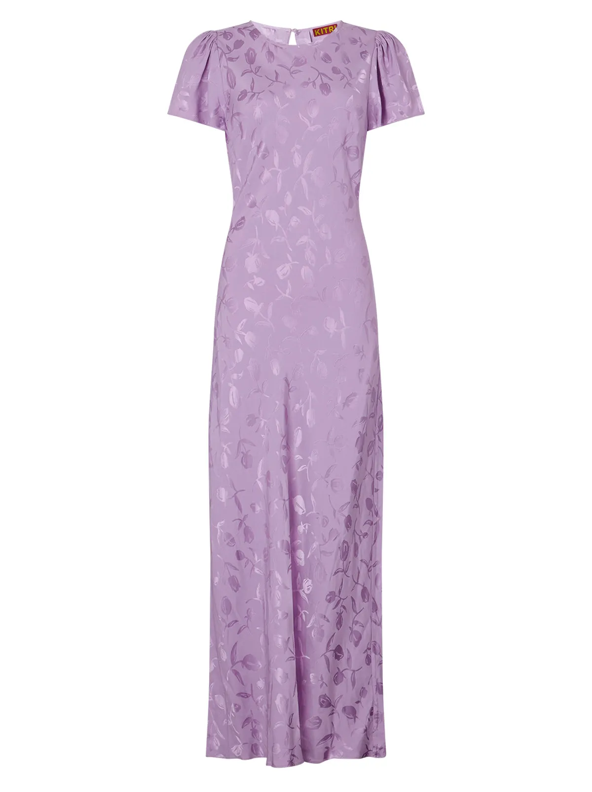 Marie Lilac Tulip Jacquard Maxi Dress sold by KITRI Studio product image thumbnail 4