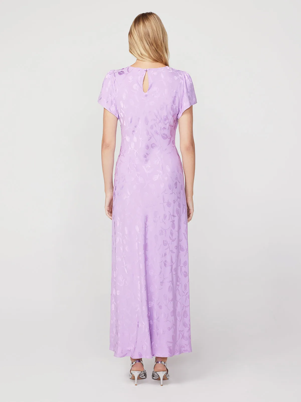 Marie Lilac Tulip Jacquard Maxi Dress sold by KITRI Studio product image thumbnail 2