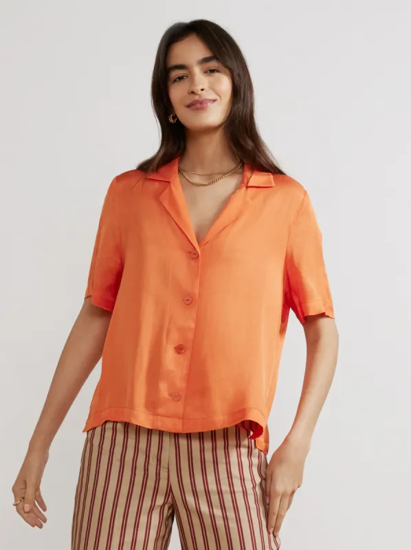 Cammy Tangerine Top sold by KITRI Studio