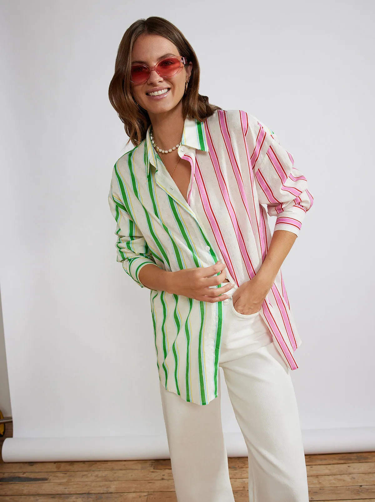 Mariana Multi Stripe Shirt sold by KITRI Studio product image thumbnail 3
