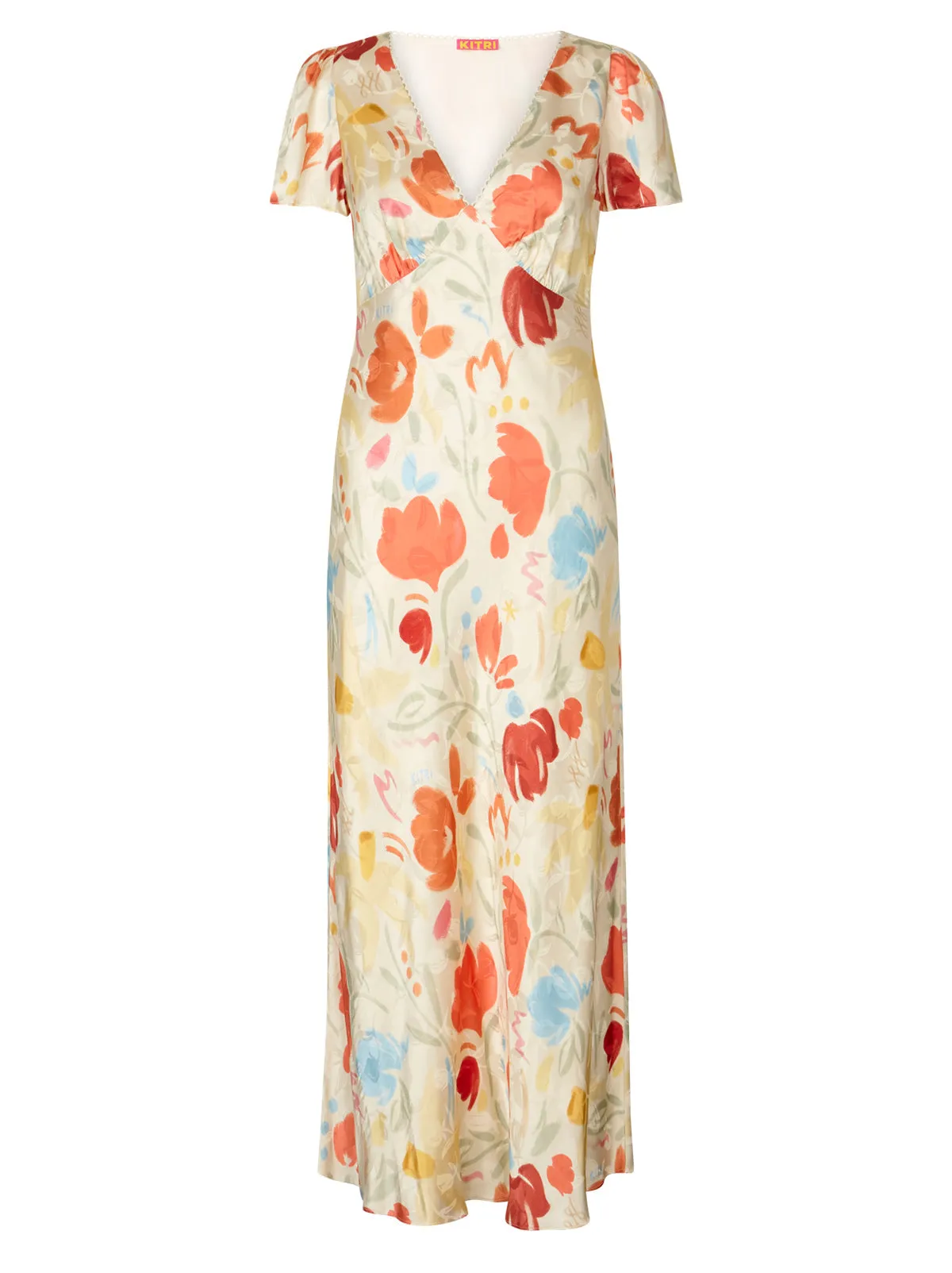 Effie Pastel Floral Jacquard Midi Dress sold by KITRI Studio product image thumbnail 5