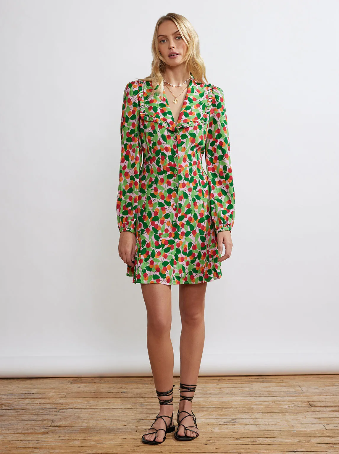 Tabitha Multi Cherry Mini Dress sold by KITRI Studio product image thumbnail 2