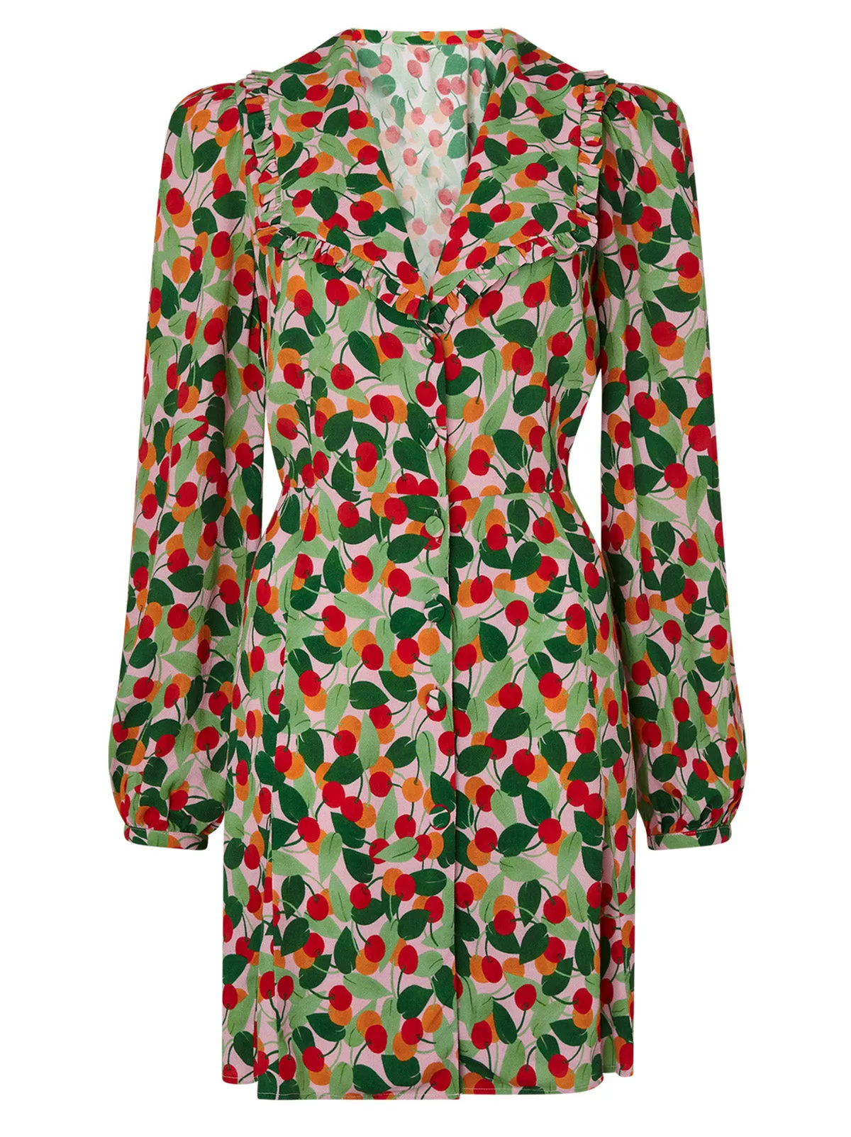 Tabitha Multi Cherry Mini Dress sold by KITRI Studio product image thumbnail 5