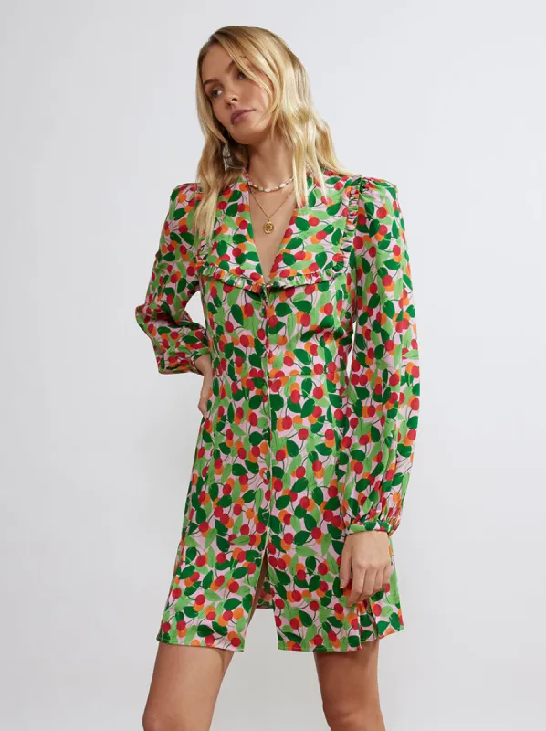 Tabitha Multi Cherry Mini Dress sold by KITRI Studio