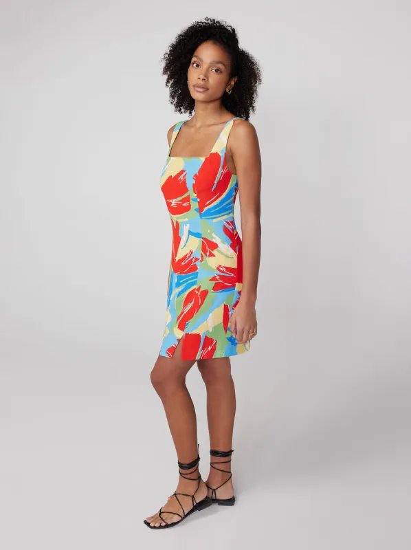 Posey Abstract Print Mini Dress sold by KITRI Studio
