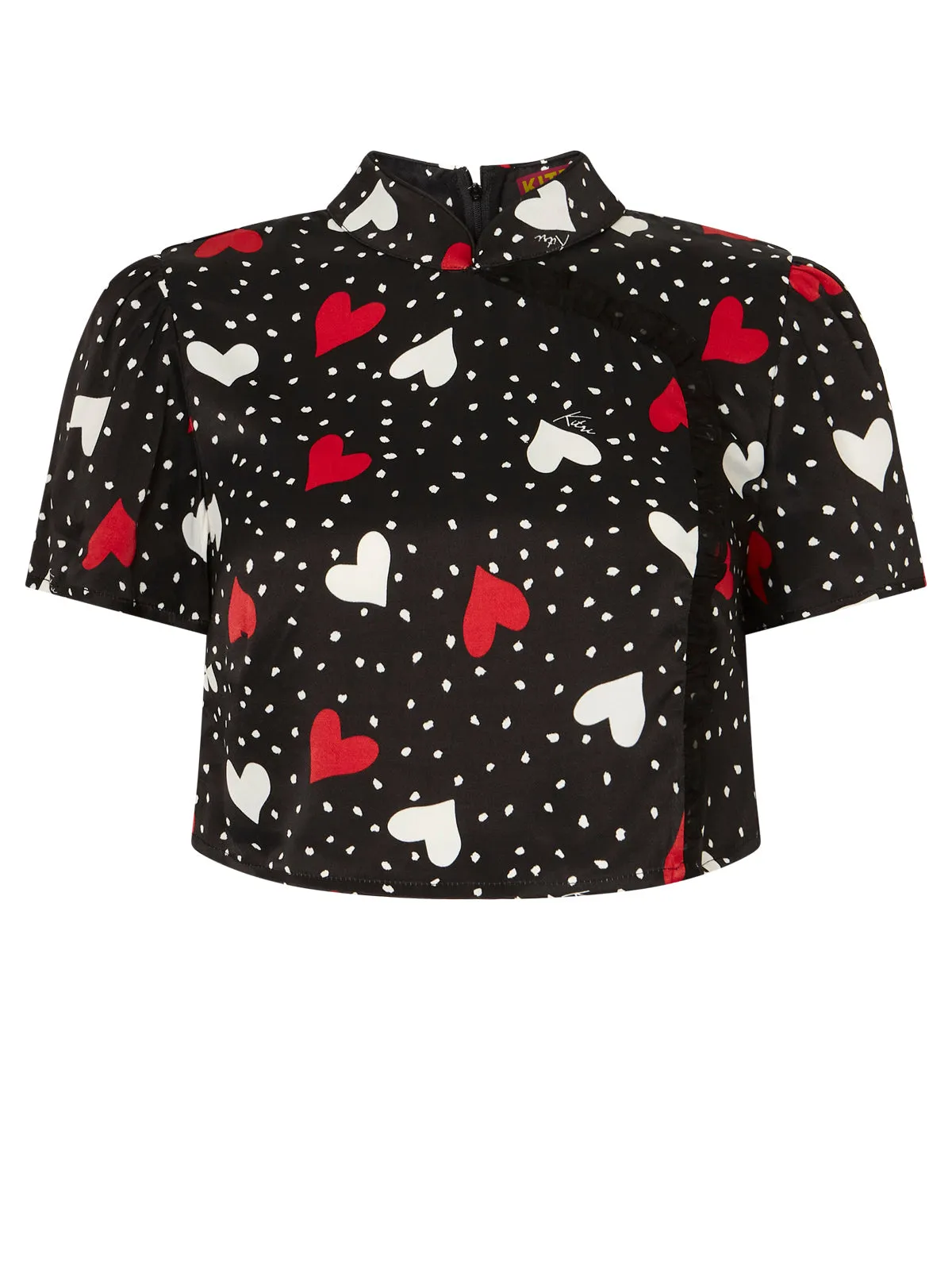 Pearl Red Heart Print Top sold by KITRI Studio product image thumbnail 5
