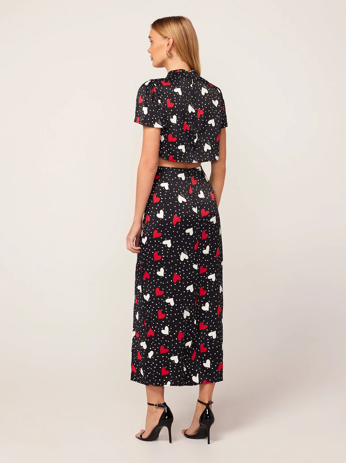 Pearl Red Heart Print Top sold by KITRI Studio product image thumbnail 4