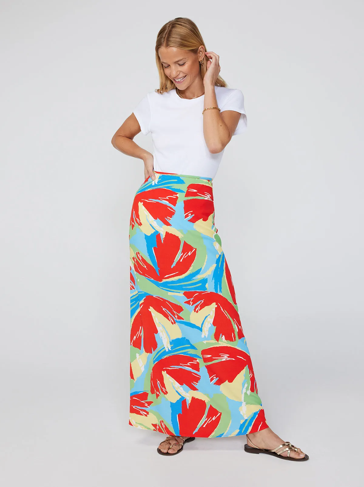 Mali Abstract Print Maxi Skirt sold by KITRI Studio product image thumbnail 3