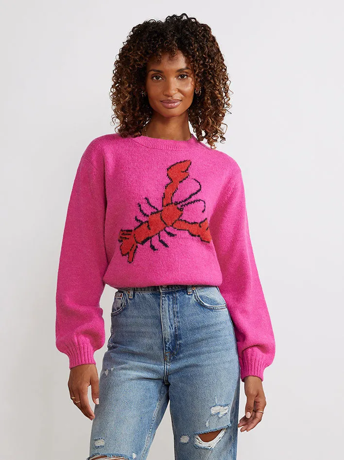 Rowan Lobster Knit Sweater sold by KITRI Studio