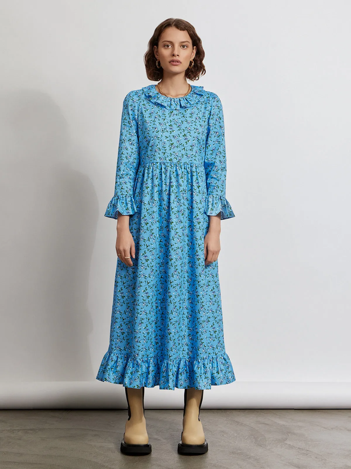 Carrie Frill Neck Cotton Dress sold by KITRI Studio product image thumbnail 2