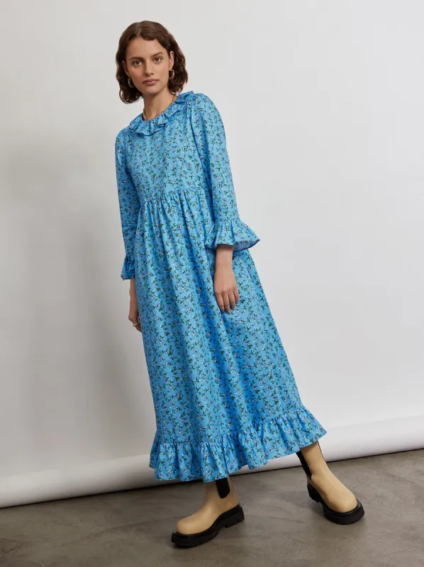 Carrie Frill Neck Cotton Dress sold by KITRI Studio