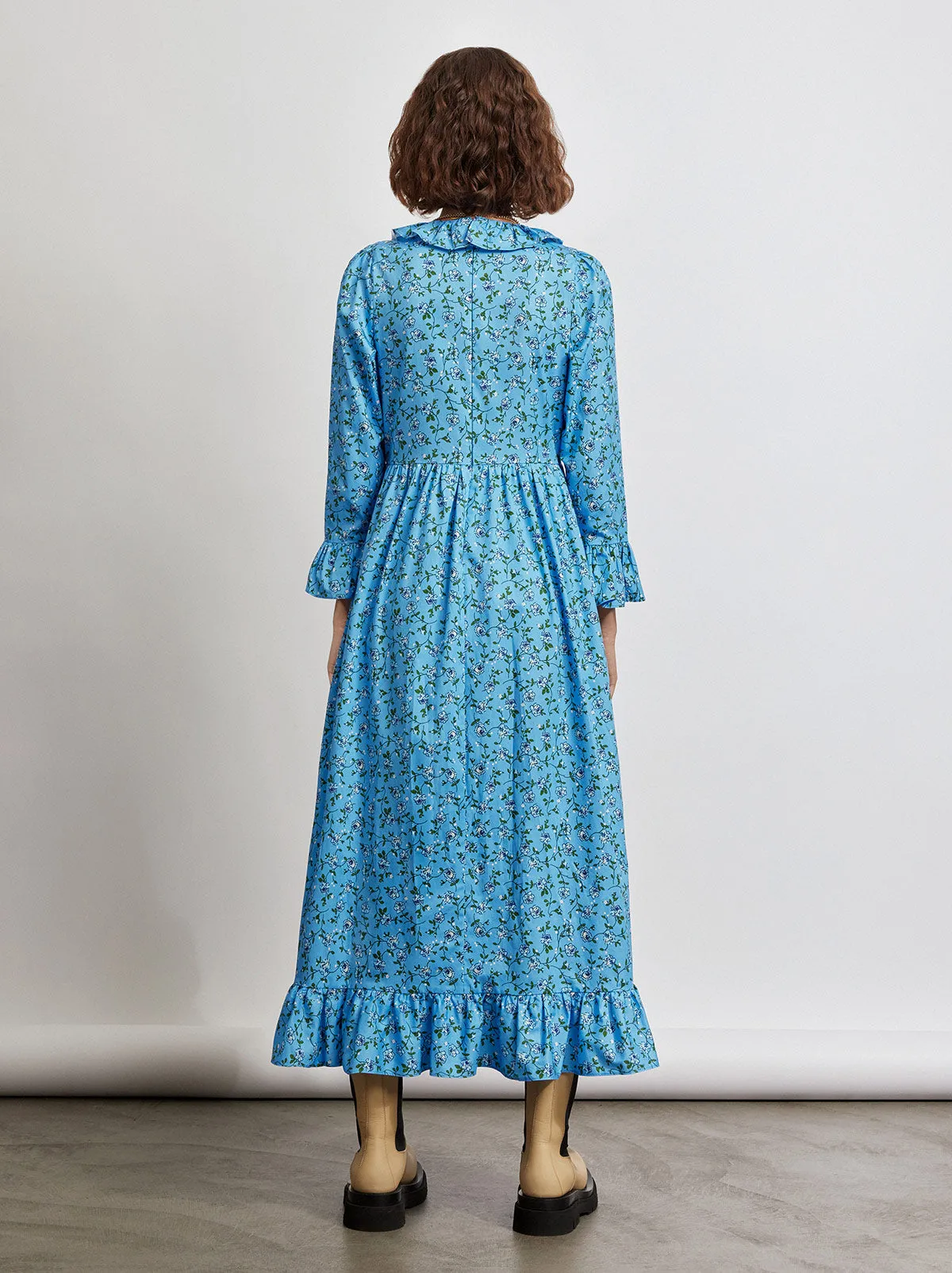 Carrie Frill Neck Cotton Dress sold by KITRI Studio product image thumbnail 4
