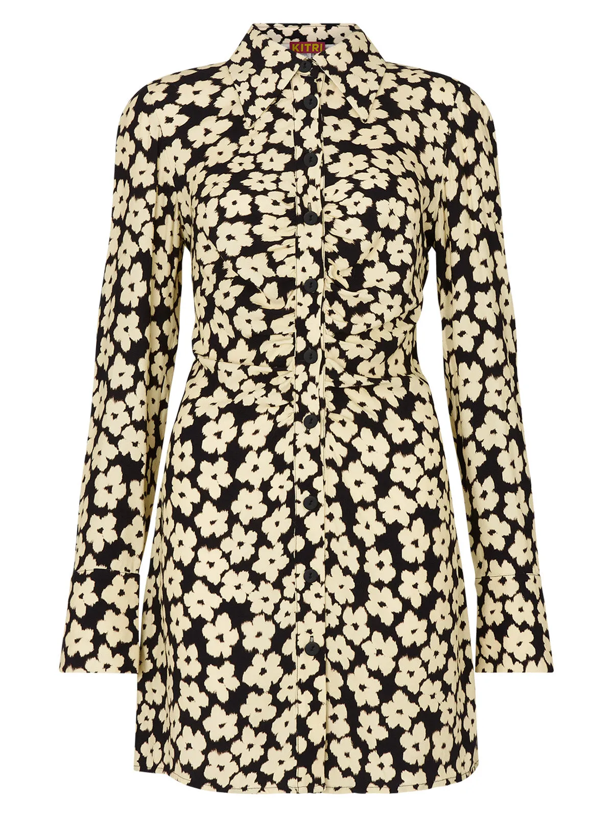 Brooke Blurred Floral Mini Shirt Dress sold by KITRI Studio product image thumbnail 4