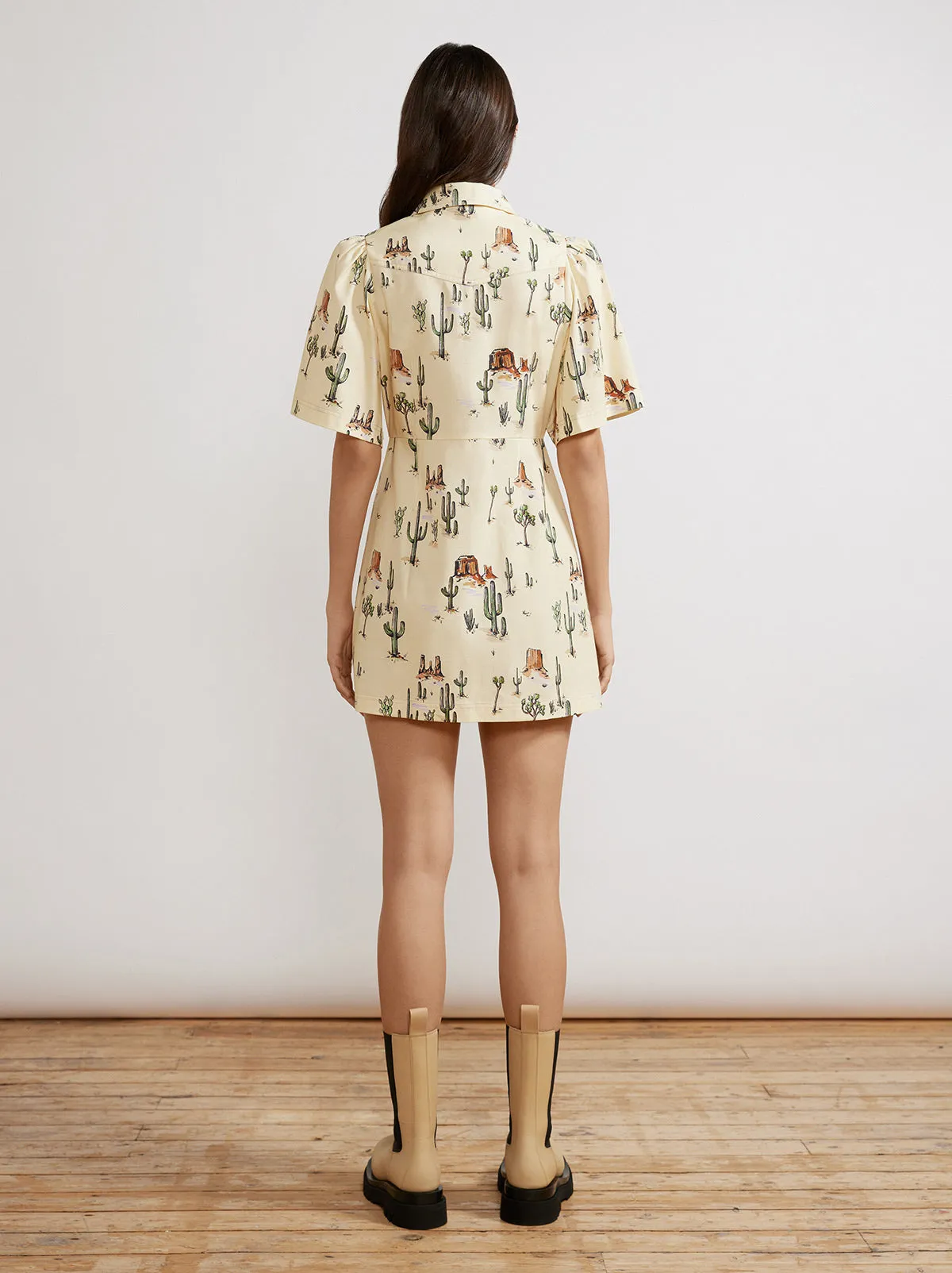 Shania Joshua Tree Print Mini Dress sold by KITRI Studio product image thumbnail 4