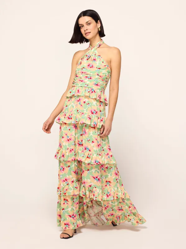 Romily Primrose Print Maxi Dress sold by KITRI Studio