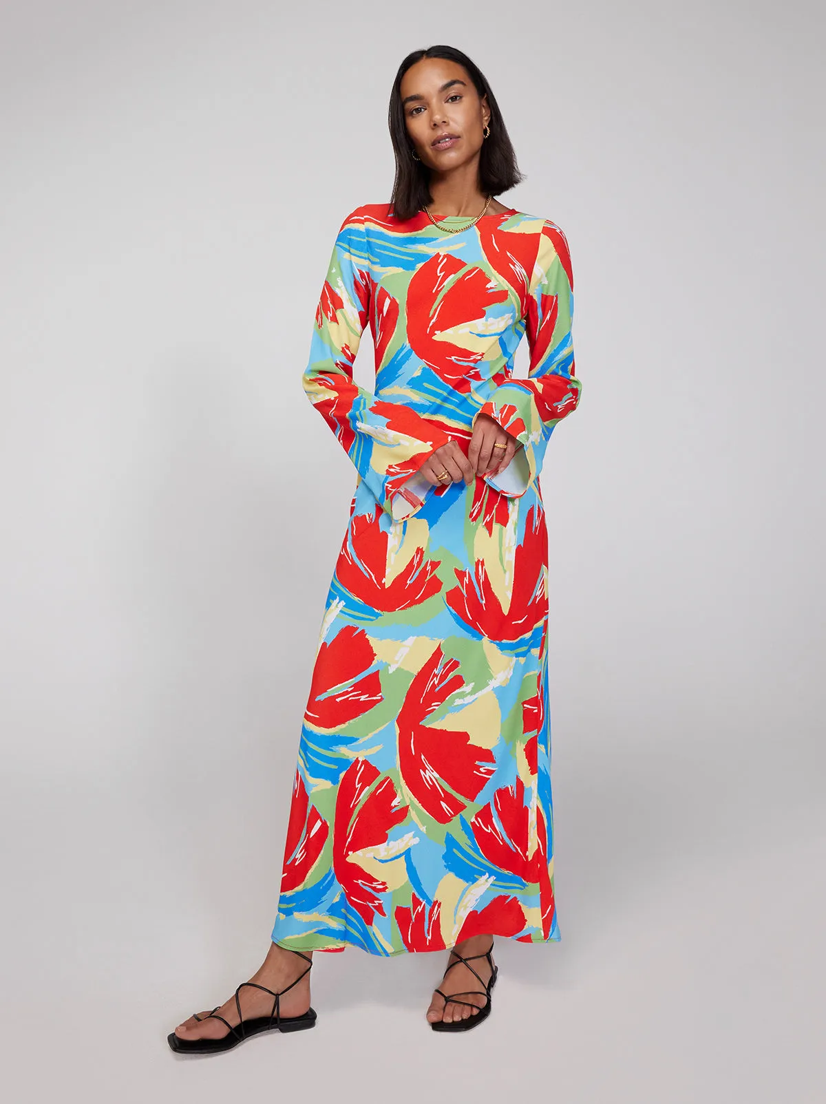 Keira Abstract Print Dress sold by KITRI Studio