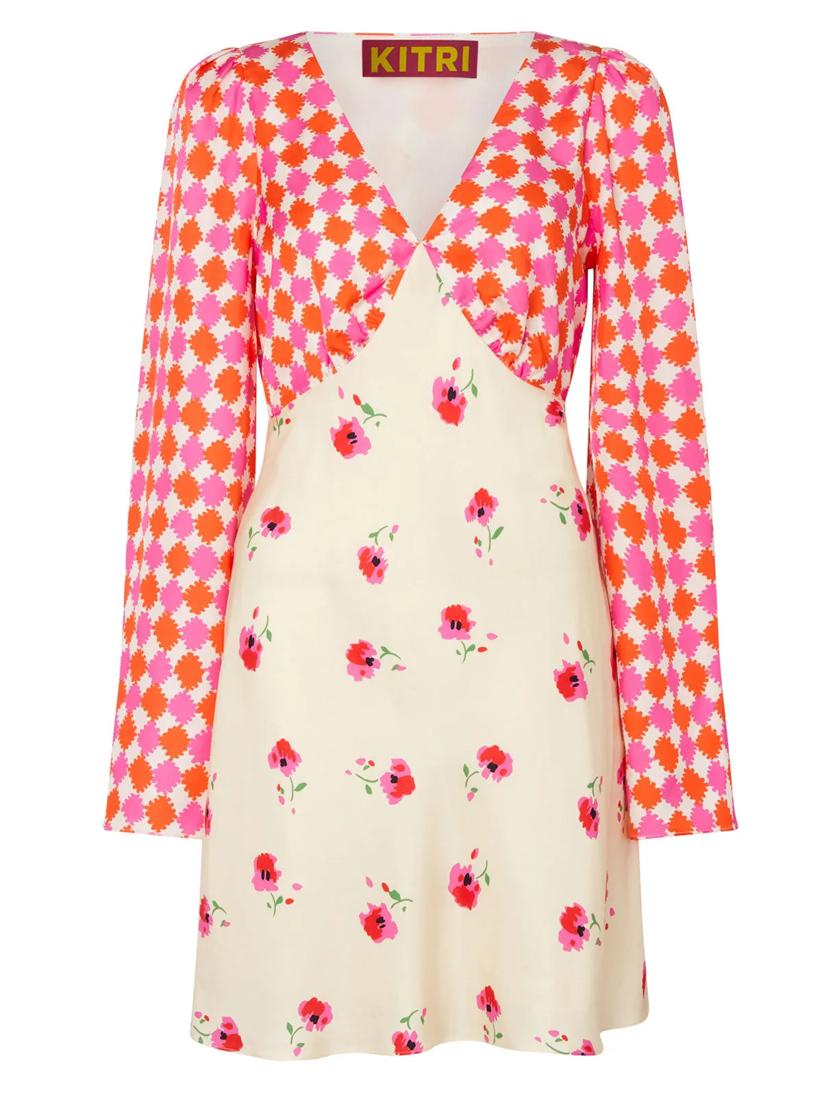 Rosalie Mixed Print Mini Dress sold by KITRI Studio product image thumbnail 5