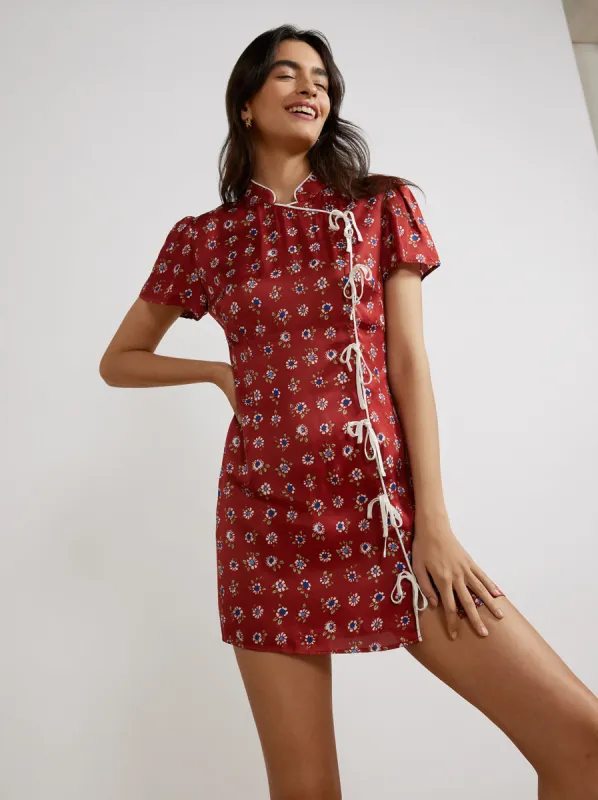 Harlow Sienna Floral Mini Dress sold by KITRI Studio