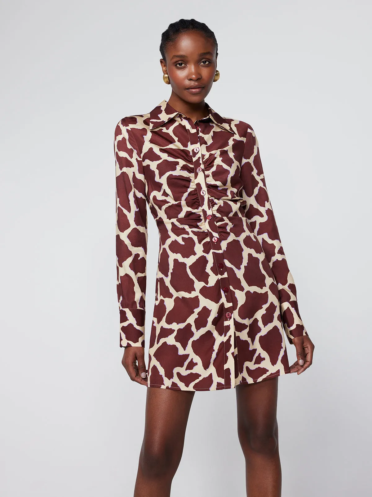 Brooke Giraffe Print Mini Dress sold by KITRI Studio product image thumbnail 3