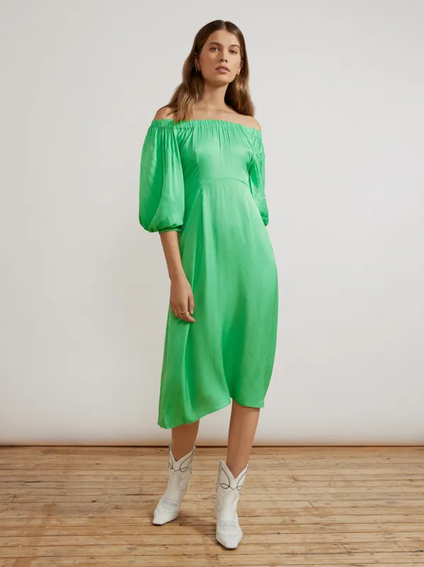 Della Apple Green Dress made by KITRI Studio