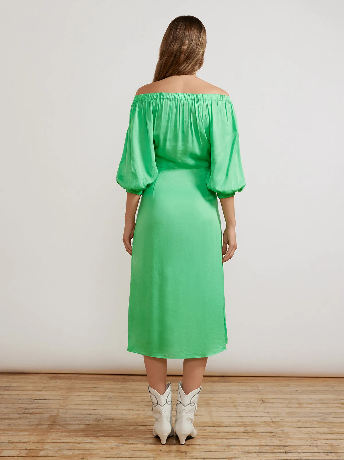 Della Apple Green Dress sold by KITRI Studio product image thumbnail 2