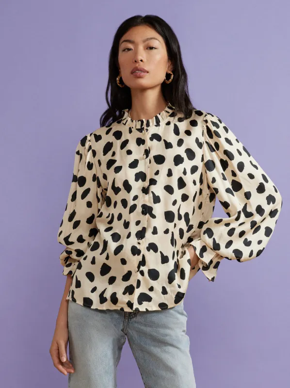 Ophelia Animal Spot Top sold by KITRI Studio
