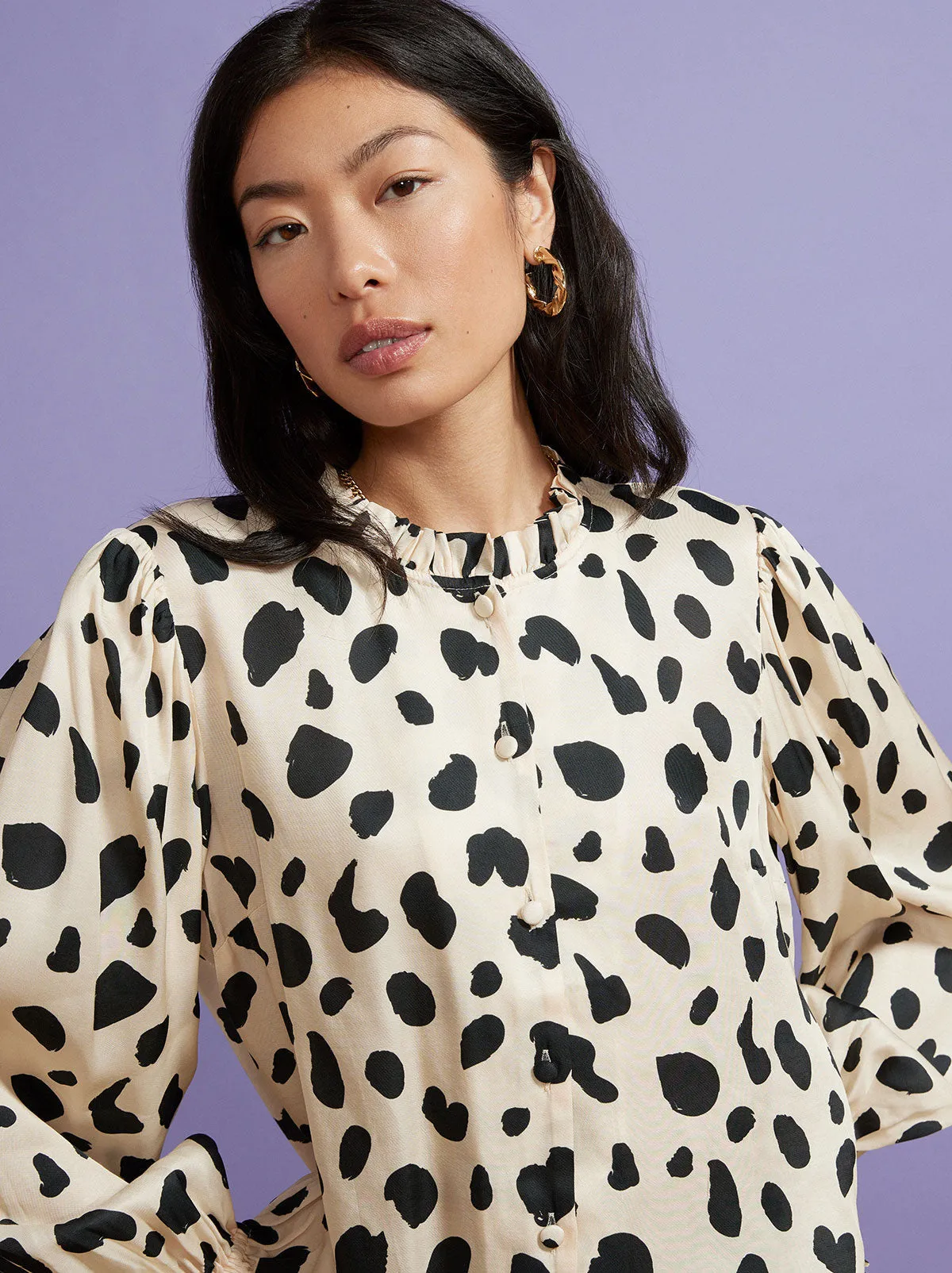 Ophelia Animal Spot Top sold by KITRI Studio product image thumbnail 3