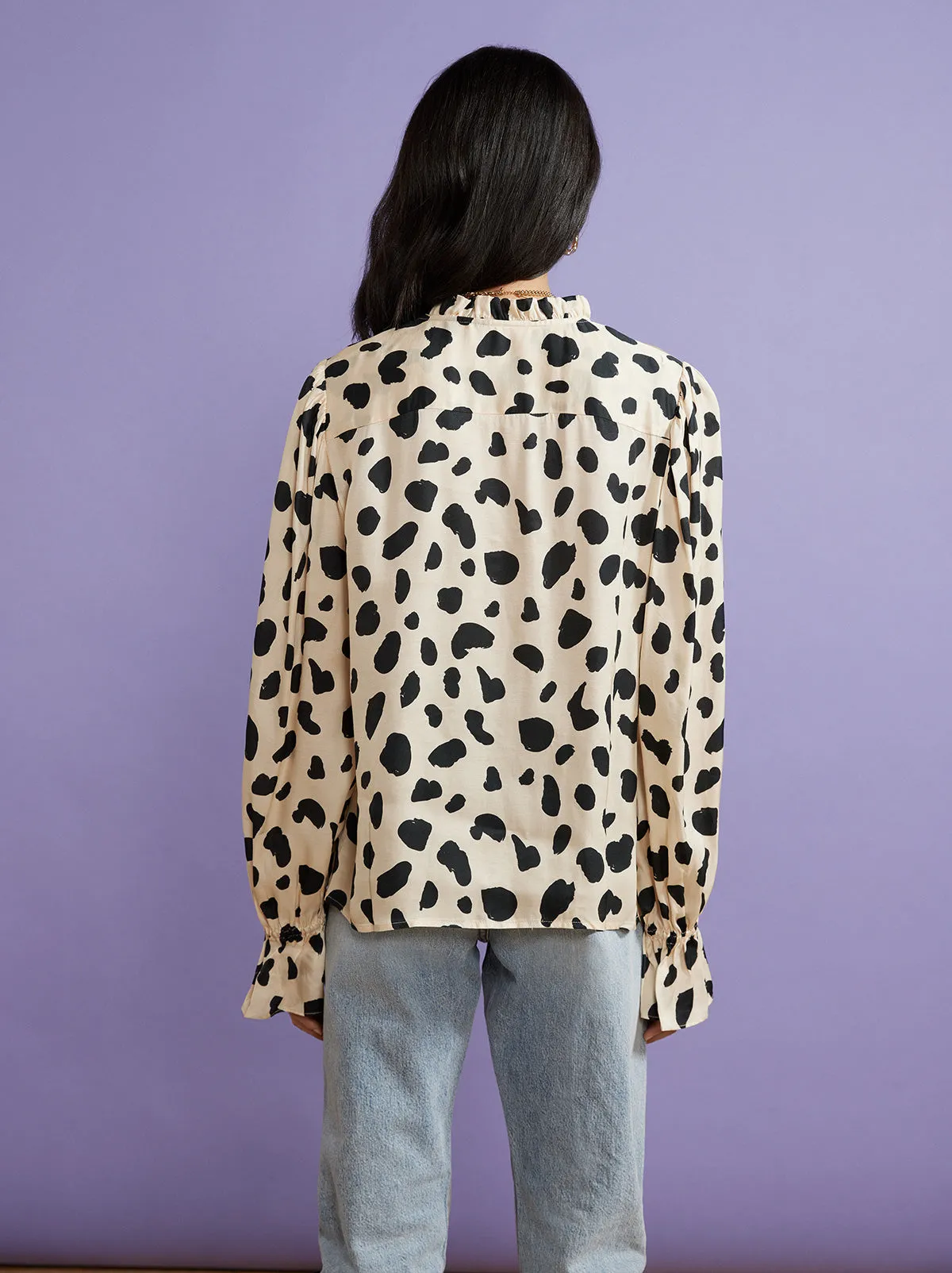 Ophelia Animal Spot Top sold by KITRI Studio product image thumbnail 4