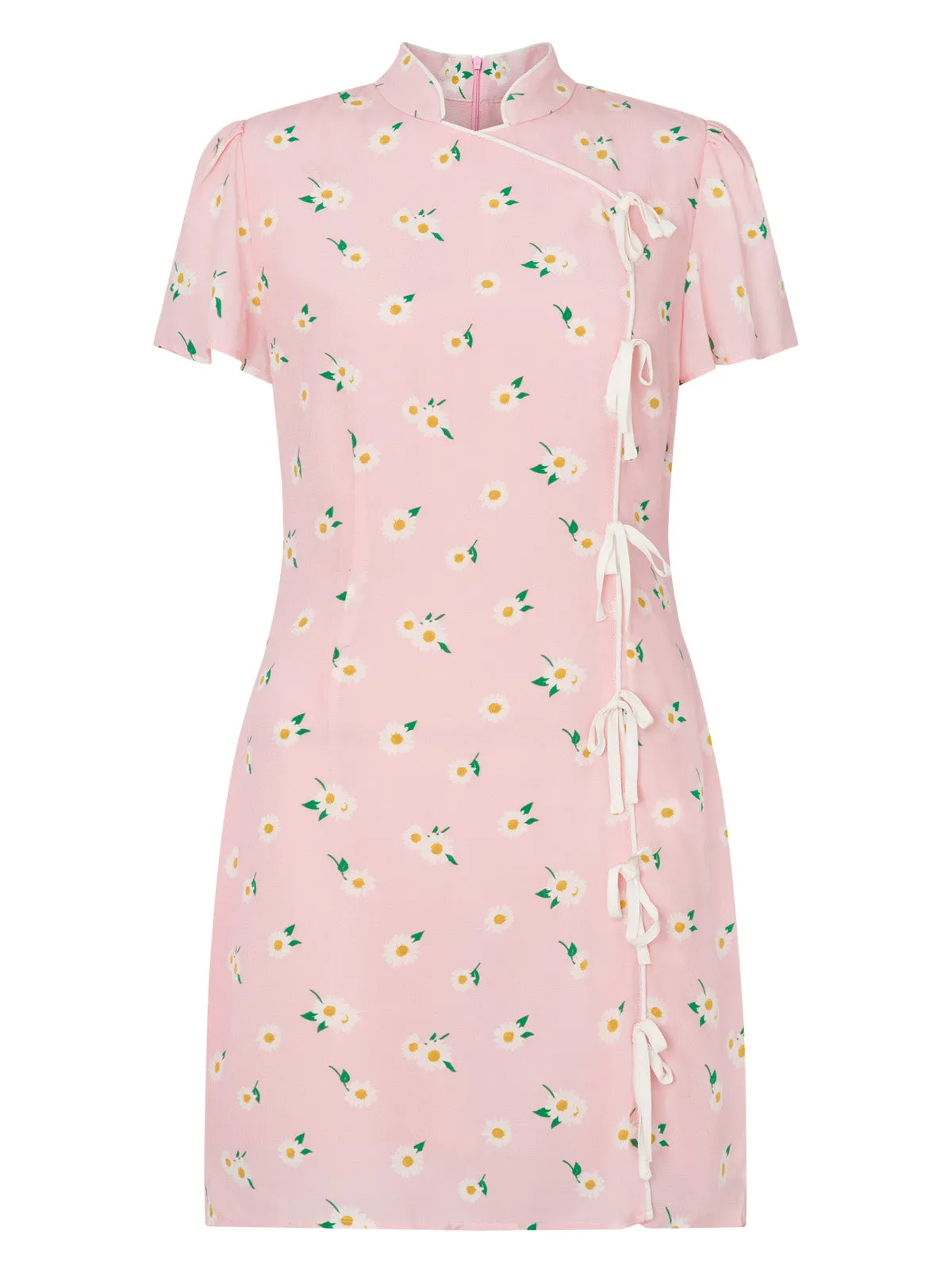 Harlow Pink Daisy Mini Dress sold by KITRI Studio product image thumbnail 2